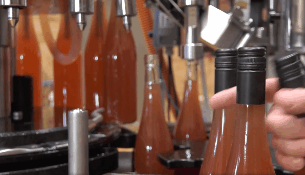 Wein-Abfüllung